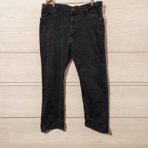 Wrangler Jeans Mens 40x32 Black Cowboy Cut Regular Fit Western Denim *Work Jeans